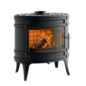 Poêle à bois fonte Mandorin – Anthracite – 8kW INVICTA