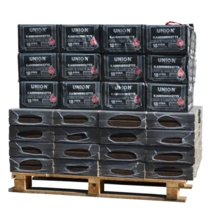 Mixte de briquettes de bois 100% chêne + briquettes de lignite palette (930Kg)