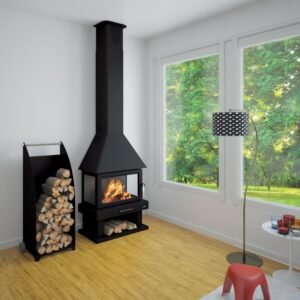 Cheminée à bois 3 vitres – BRONPI Huesca 10 kW
