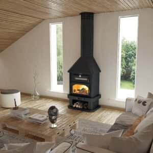 Cheminée à bois avec four – BRONPI Ebro 15 KW