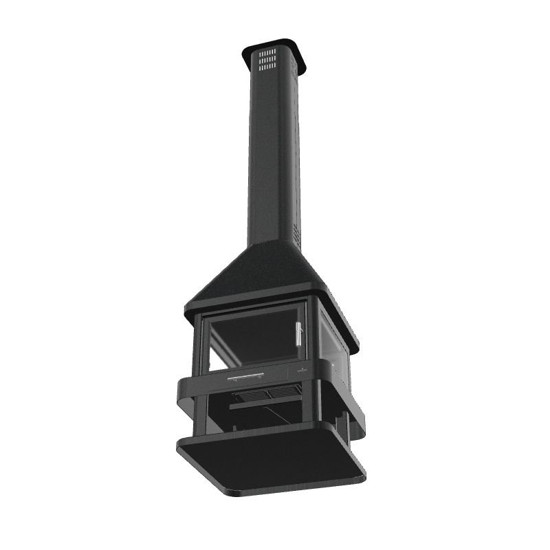 Cheminée à bois centrale 4 vitres – BRONPI Huelva 15 kW – Image 8