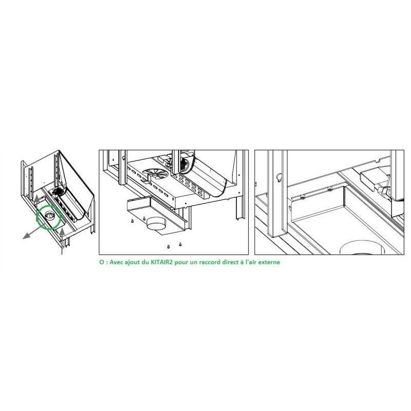Insert à bois 2 vitres ventilé canalisable – BRONPI Paris 70 EI 11 kW – Image 7