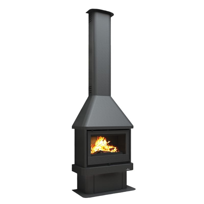Cheminée à bois ventilé raccordable – BRONPI Lisboa 12 kW – Image 2