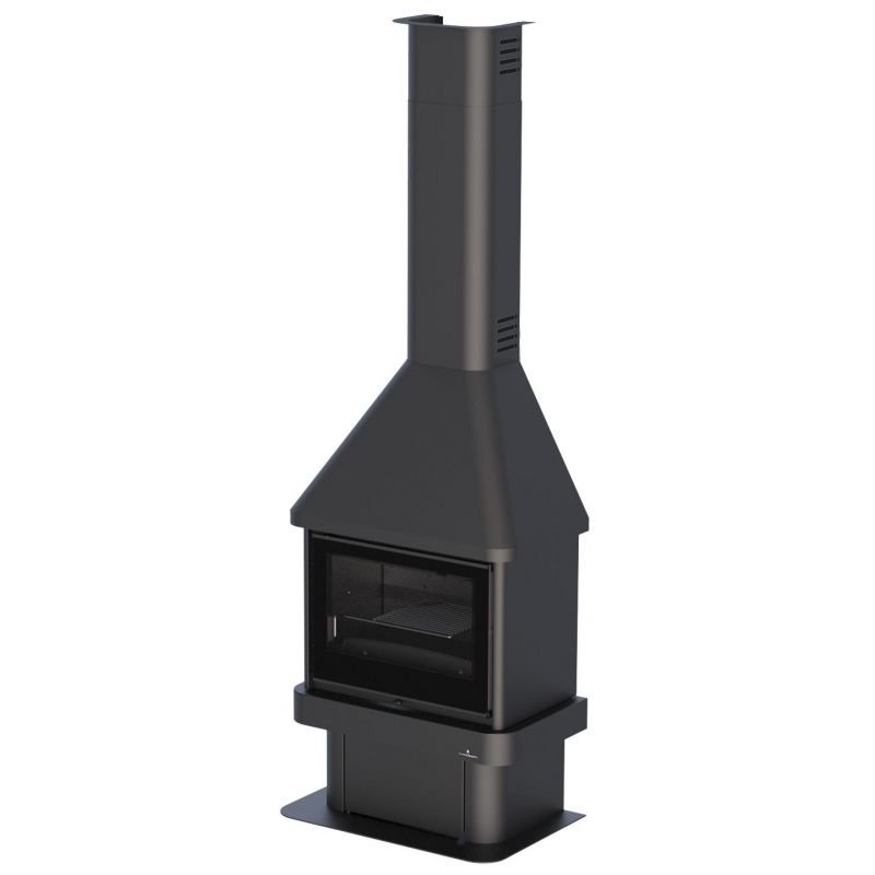 Cheminée à bois ventilé raccordable – BRONPI Lisboa 12 kW – Image 3