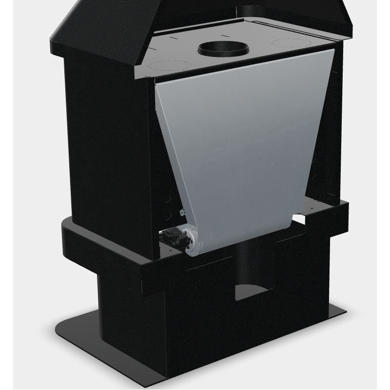 Cheminée à bois ventilé raccordable – BRONPI Lisboa 12 kW – Image 5