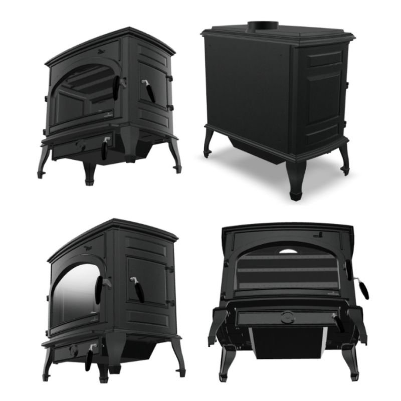 Poêle à bois en fonte – BRONPI Etna 11.3 kW – Image 4